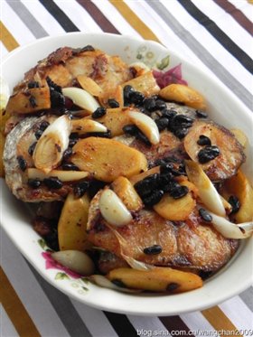 豆豉煎焖马鲛鱼