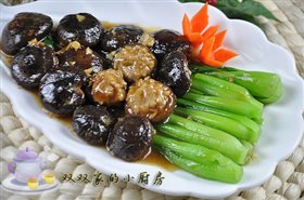 香菇酿肉扒油菜