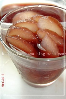 冰镇红酒梨