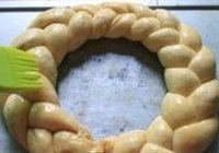 圣诞花环面包的做法 步骤17