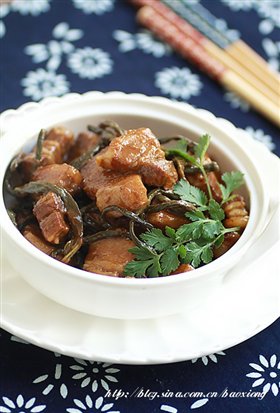 干豆角炖五花肉