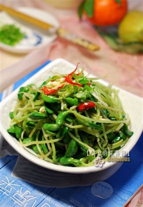 脆拌黑豆苗