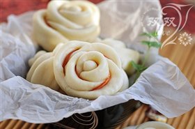 火腿玫瑰卷