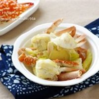 姜葱炒花蟹的做法