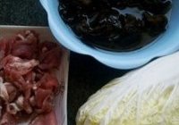 木耳白菜炒肉片的做法 步骤1