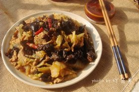 木耳白菜炒肉片