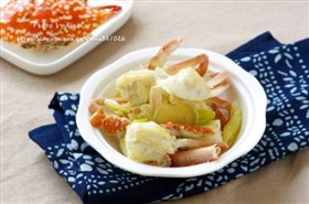 姜葱炒花蟹