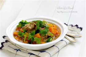 番薯肥牛汤