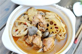 土鸡炖菜