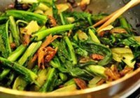 豆豉鲮鱼油麦菜的做法 步骤11
