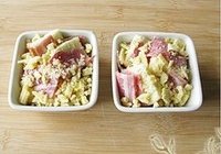 培根芝士焗面包布丁的做法 步骤4