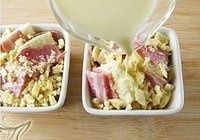 培根芝士焗面包布丁的做法 步骤5