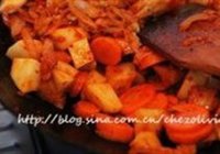 韩式五花肉土豆泡菜锅的做法 步骤6