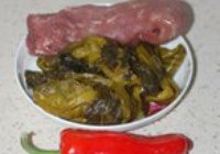 酸菜炒肉丝的做法 步骤1
