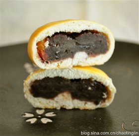核桃红豆小馒头