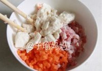 豆腐肉末酿香菇的做法 步骤2