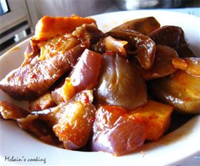 鱼豆腐烧茄子