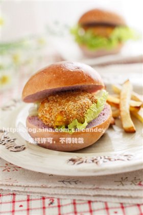 田园香脆肉堡