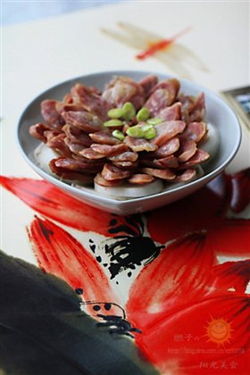 香肠蒸山药