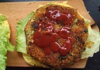 玉米饼天贝汉堡的做法 步骤6