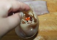 鱿鱼米肠的做法 步骤6
