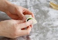 豆角榨菜素蒸饺的做法 步骤9