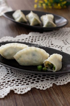 豆角榨菜素蒸饺