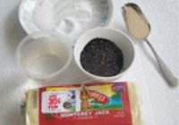黑芝麻干酪面包的做法 步骤1
