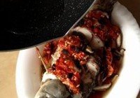 豉汁菇片剁椒鱼的做法 步骤8