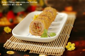 黄金鸡肉卷