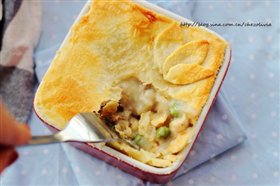 英式鸡肉口菇派