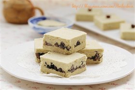 蜜豆夹心绿豆糕
